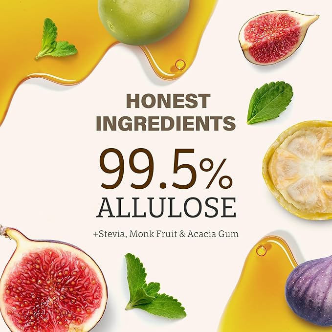 My Normal Keto Allulose 17.10 oz - Allulose 99.52%, Monk Fruit, Stevia Blend Thin Syrup, Zero Calorie Sweetener, 1:1 Sugar Substitute, Low Glycemic, Gluten Free, Zero Net Carbs, Zero Sugar
