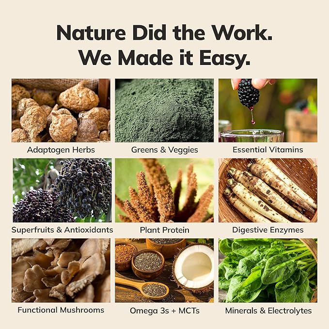 Ka?™Chava All-In-One Nutrition Shake Blend, 5 Flavor Sample Pack, 5 Servings, 85+ Superfoods & Nutrients, Meal Replacement, Greens Plant-Based Superfood Powder Protein Drink, Digestive Enzymes & Probiotics, Vegan Dairy Gluten Free
