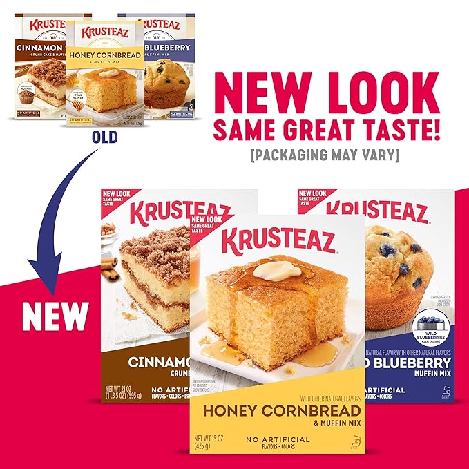 Krusteaz Southern Cornbread & Muffin Mix 11.5 Ounce (Pack of 6)
