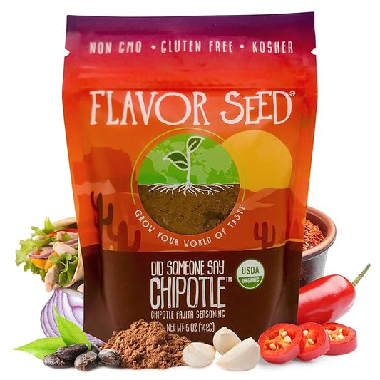 Flavor Seed Organic Fajita Seasoning, Did Someone Say Chipotle (Resealable Pouch)