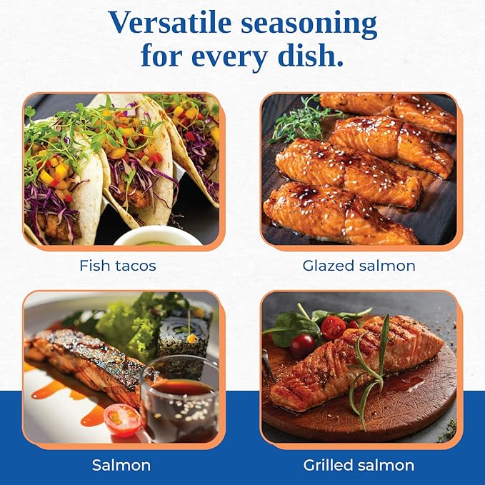 Chef Paul Magic Seasonings Blends Salmon Magic | Salmon Seasoning with Herbs & Spices | Seafood Seasoning for Cooking | Fish Seasoning Blend | Kosher & Halal Certified | 24 oz (Pack of 2)