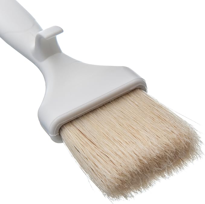 SPARTA 4037800 Meteor Boarhair Pastry Brush, Basting Brush With Built-In Projecting Hook, 2 Inches, Brown, (Pack of 12)