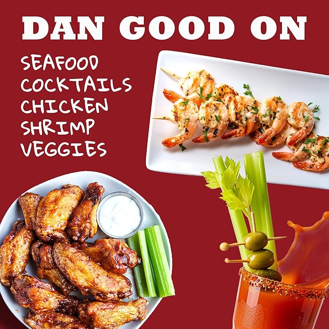 Dan-O's Outlaws Blackened Bloody Mary Seasoning, 9 oz Bottle, All Purpose Seasoning for Chicken, Seafood, Drinks, Veggies and More, Use this Spice Blend to Rim Glasses or Season Snacks