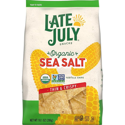 Late July Sea Salt Organic Tortilla Chips, 10.1 Oz Bag