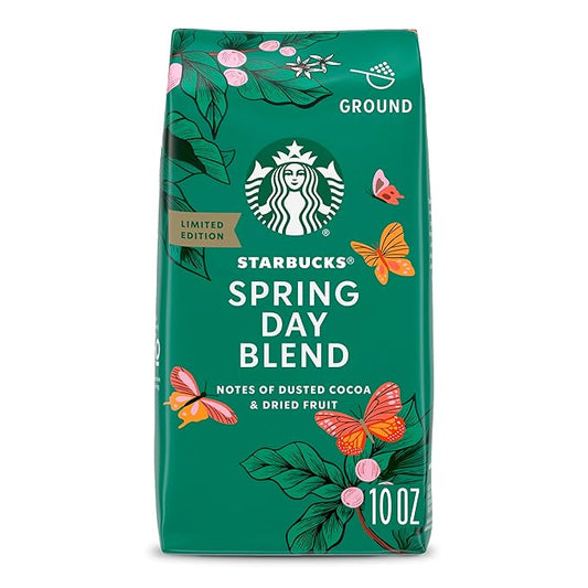 Starbucks Ground Coffee, Medium Roast Coffee, Spring Day Blend, 100% Arabica, Limited Edition, 10 Oz Bag