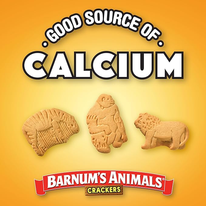 BARNUM'S Original Animal Crackers, Kids Snacks, 10 Snack Packs (Pack of 2)