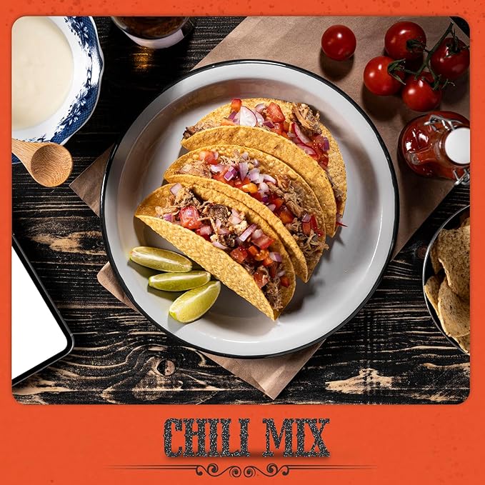 Fresh Finest Chili Mix - 4.30oz (122g) - Fiery, Authentic, Kosher, All-Natural, Non-GMO, Gluten-Free