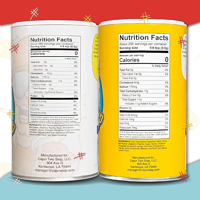 Cajun Two Step - StaleKracker - Variety Bundle - 1 each of Original Seasoning 8oz and Fire Seasoning 8 oz