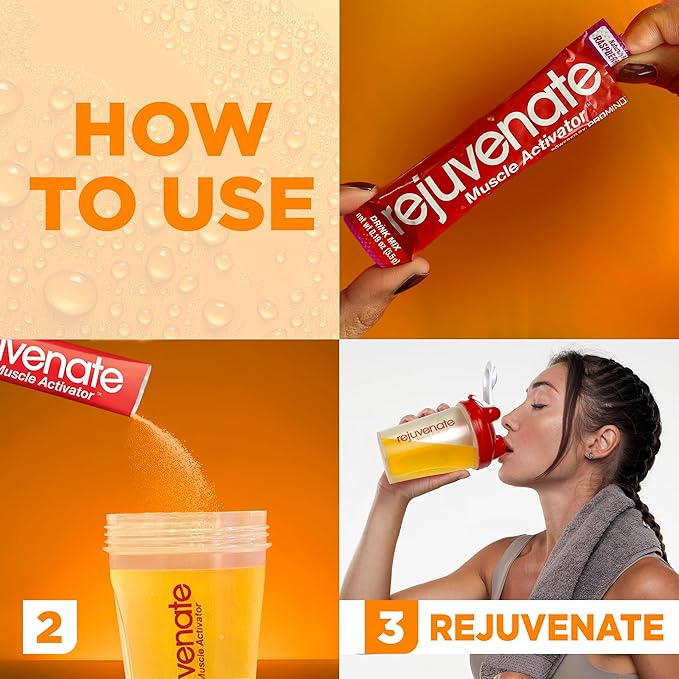 Rejuvenate ??1 Stick Delivers 25g of Whey Protein Equivalency for Muscle Growth & Energy ??Essential Amino Blend (EAA + BCAA), GLP-1 & Bariatric Approved, Citrus Blast, 30 Count