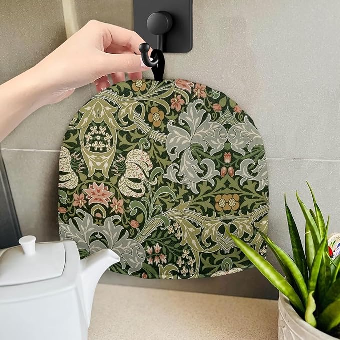 Tea Cozy William Morris Art Print Creative Insulated Tea Cosy Extra Thick Home Kitchen Decoration Creative Gifts Dust Teapot Cover Kitchen Accessories for Travel