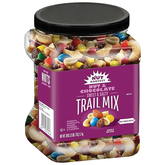 Nut Harvest Nut & Chocolate Mix, 39 Ounce Jar