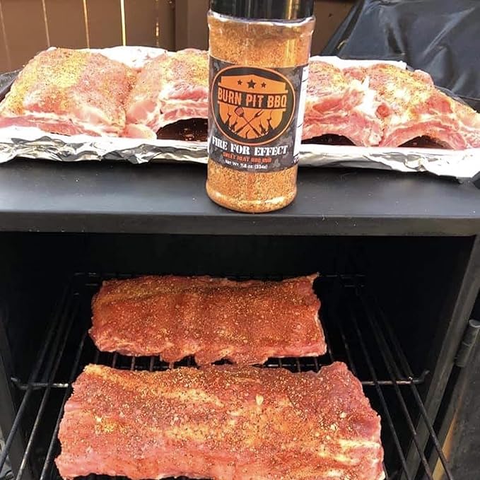 Burn Pit BBQ Seasoning – Fire for Effect Barbecue Seasoning – Sweet Heat Hot BBQ Rub – Natural and No Artificial Ingredients – Fresh and Delicious Meat Rub and Spices for Pork, Chicken, Beef