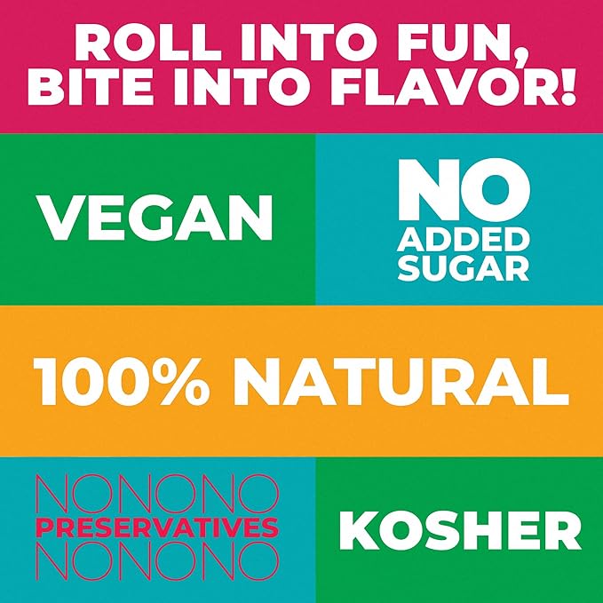 Fruit Rolls by Zest Delites, 100% Natural Healthy Fruit Snacks for Kids & Adults, Made from Real Strawberry Leather, Vegan, School Lunch Snack, A Twist on Strawberry Strips, 10 Packs