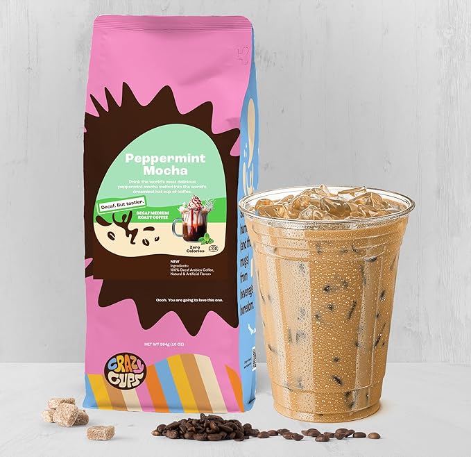 Crazy Cups DECAF Pepperment Mocha 3 X 10 Oz