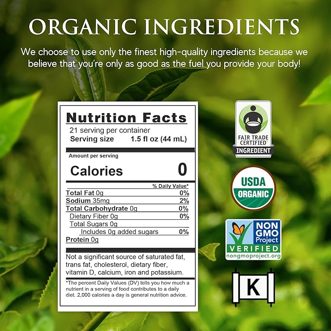 Third Street Inc. Organic Unsweet Black Tea Concentrate, 32 Fl. Oz., Premium Black Tea Concentrate, Rich and Smooth Taste, Beverage Concentrate 7:1, Vegan, Gluten Free, Kosher, Non-GMO