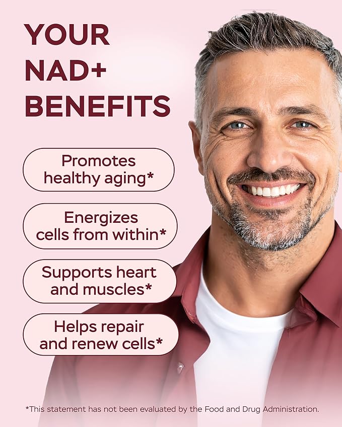 NAD Plus Supplement 1400mg - NMNH Supplement Alternative Supports Healthy Aging Complex with Nicotinamide Riboside & Gotu Kola, Collagen - Powerful NAD+ Formula for Energy, Skin & Cognitive, 60 Caps