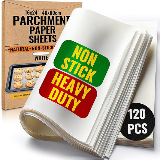 120 Pcs 16x24 Inch Parchment Paper Sheets by Baker's Signature | Parchment Baking Paper, Parchment