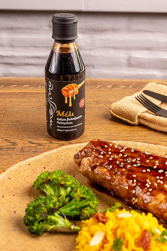 Messino Honey Balsamic Vinegar Glaze imported from Greece, 250 ml