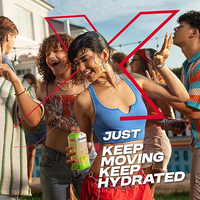 SueroX Sugar-Free Sports Drink for Hydration and Recovery, Electrolyte Hydration Drink with 8 Ions, Zero Calorie Sports Drinks with Electrolytes, Kickstart Pack, 21.3 Fl Oz, 6 Count