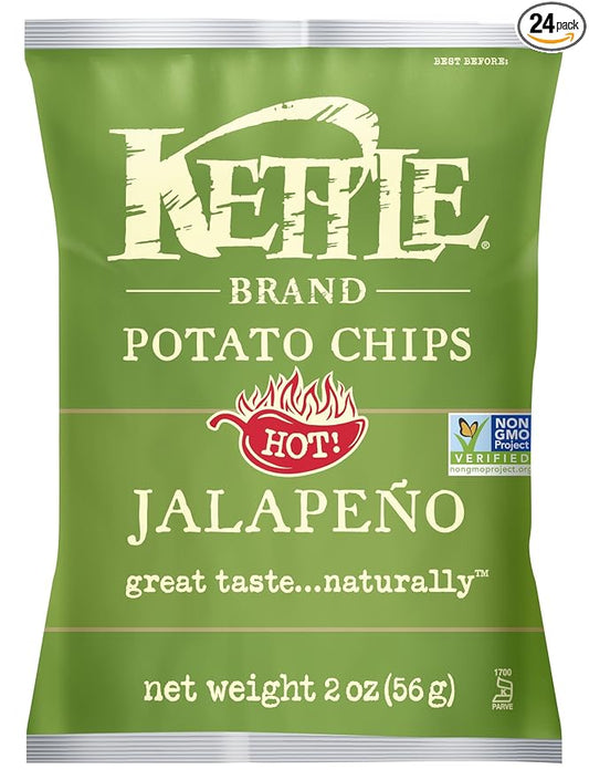 Kettle Brand Jalapeno Chips, 2-ounces (Pack of24)