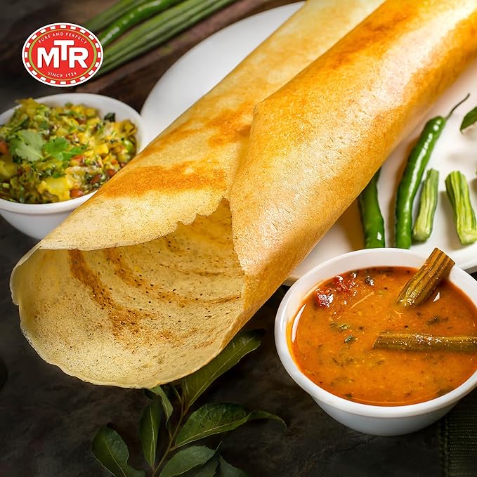 MTR Instant Dosa Mix - Ready to Cook Authentic Indian Breakfast, Lunch, Dinner or Snack Meal - No Added Preservatives - A Quick & Easy Recipe Suitable for Vegetarians - (500g, Pack of 3)