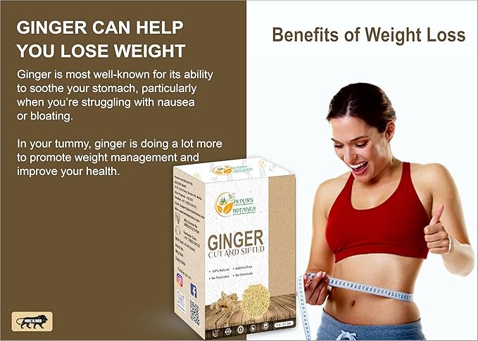 Herbs Botanica Dried Ginger Root Cut And Sifted for Teas, Tinctures and Infused oils. | Flavour India Spice, Food Grade, Non Irradiated, NON GMO | 1/2 Lb or 8 oz