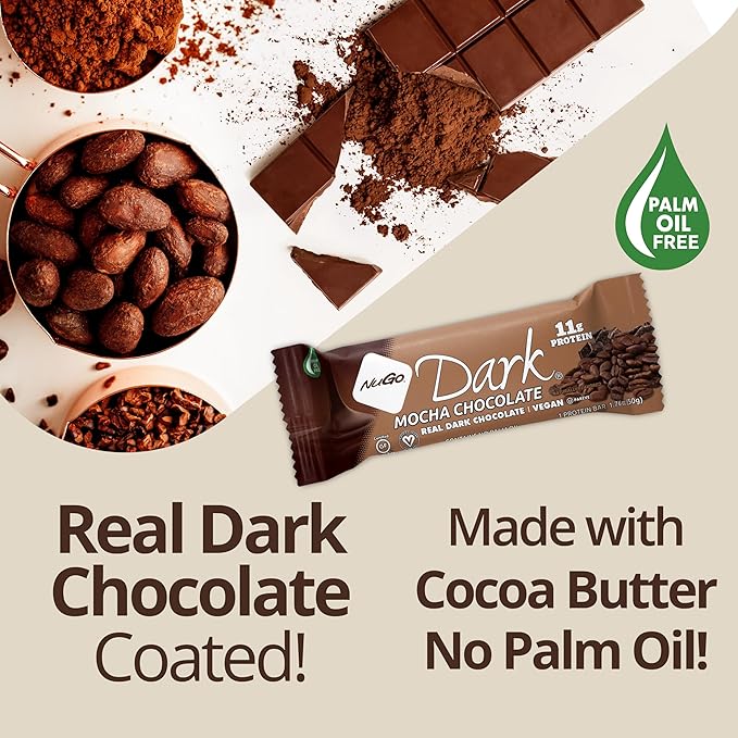NuGo Dark Chocolate Coconut Box, 1.76 OZ (Pack of 12)