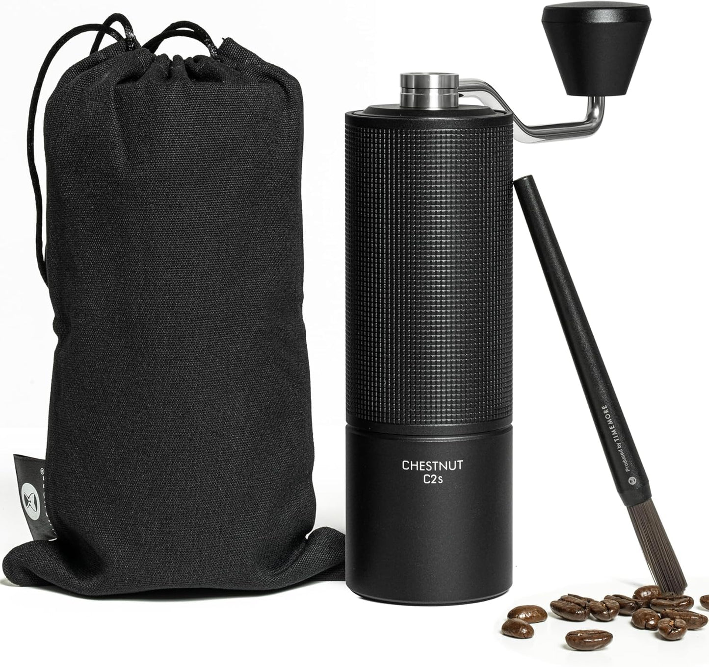 TIMEMORE Chestnut C2S Manual Coffee Grinder - Full Metal Body, 25g Capacity, CNC Stainless Steel