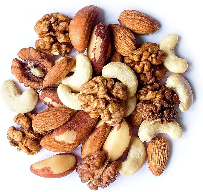 Food to Live Organic Mixed Raw Nuts, 2 Pounds ??Cashews, Brazil Nuts, Walnuts, Almonds, Non-GMO, Kosher, Vegan, Unsalted, Bulk