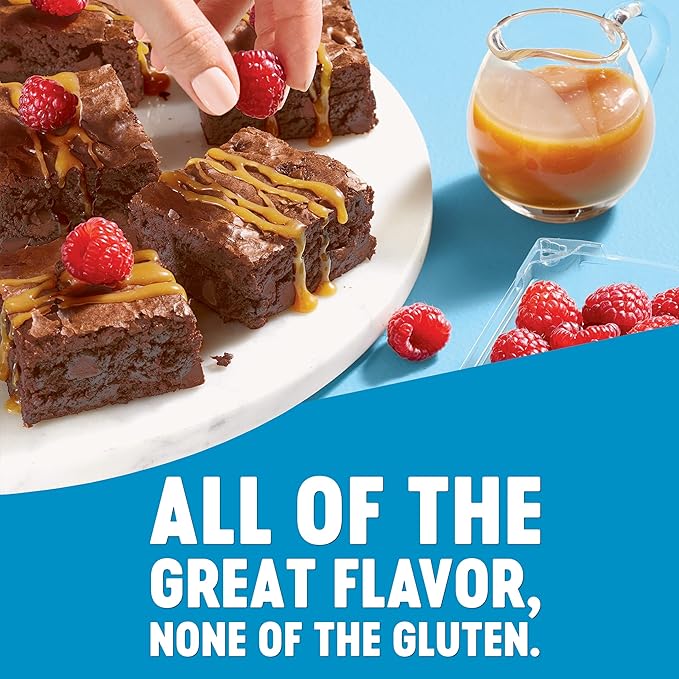 Krusteaz Gluten Free Baking Mix, Double Chocolate Brownie Mix, Gluten Free with No Artificial Flavors, Colors or Preservatives, 20-Ounce Box (Pack of 4)