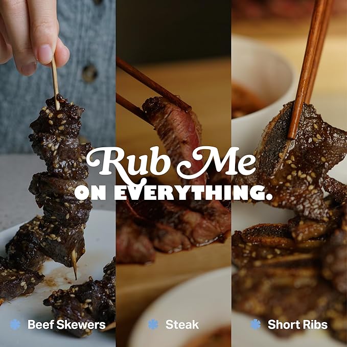 RubRub Original Korean BBQ Rub ??Seasons Like a Spice, Finishes Like a Sauce ??Bold, Savory-Sweet Flavor for Meat & Veggies ??Perfect for Grilling, Searing, or Air Frying ??Restaurant-Quality Korean BBQ at Home