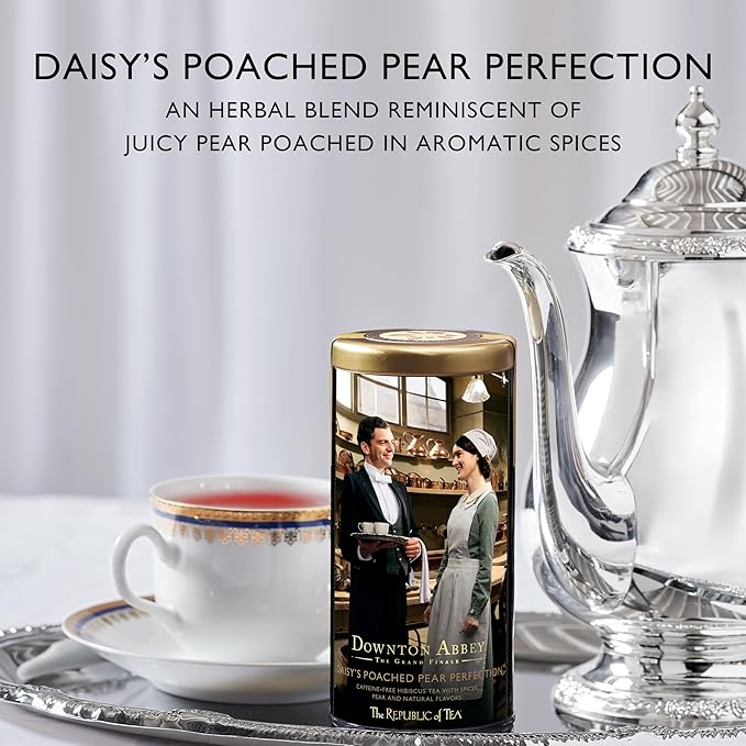 The Republic of Tea ??Downton Abbey Daisy?™s Poached Pear Perfection Herbal Tea Blend, 36 Tea Bags
