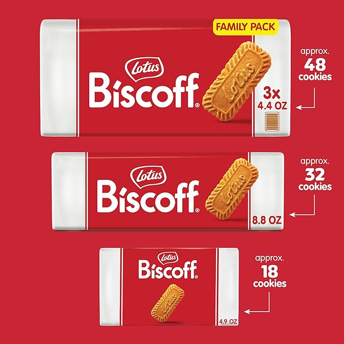 Lotus Biscoff Cookies- Caramelized Biscuit Cookies - 13.23 Ounce – non GMO Project Verified + Vegan