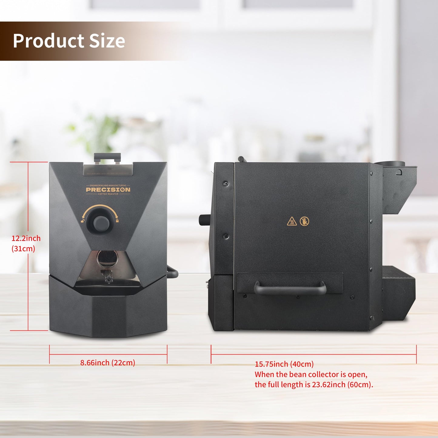 500g Automatic Coffee Roaster Machine for Home Use Wth Smoke Filter(Suitable for Light Roasting)