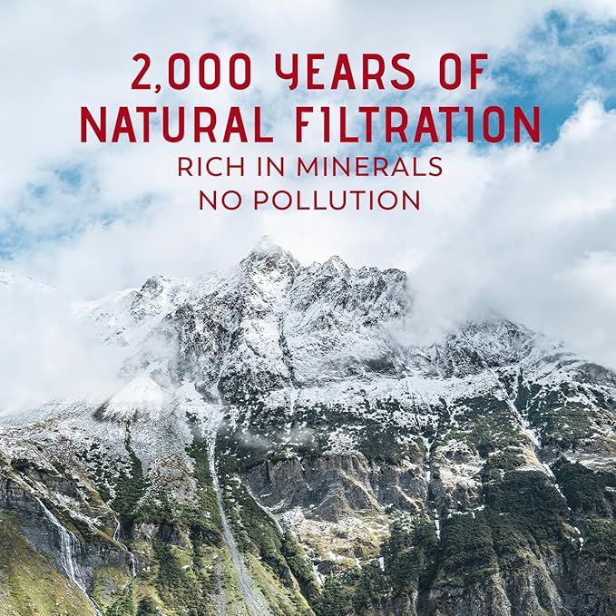 BONNEVAL - Natural Sparkling Water - 100% Pure Mineral Water from the French Alps - Naturally Filtered for 2000 Years - Rich in Electrolytes - Eco-Friendly 25% RPET Bottles tethered caps - 6 pack, 33.8 FL OZ