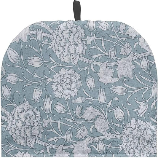 Blue William Morris Pattern Tea Cozy Kitchen Kettle Dust Cover Washable Teapot Dust Tea Kettle Cover for Tea Pot Christmas Decorative Kitchen竊뉰lue竊?"<div>
