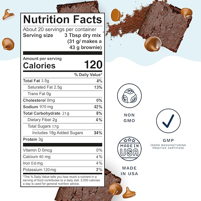 Lactation Cookies Mix - Chocolate Butterscotch Brownies Breastfeeding Cookie Supplement Support for Breast Milk Supply Increase - 24 ounces