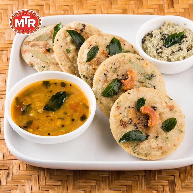MTR Instant Rava Idli Mix - Ready to Cook Authentic Indian Breakfast, Lunch, Dinner or Snack Meal - No Added Preservatives - A Quick & Easy Recipe Suitable for Vegetarians - (500g, Pack of 2)