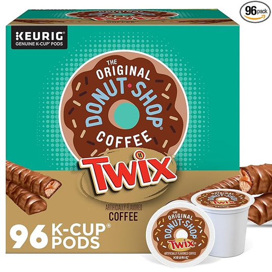 The Original Donut Shop TWIX Coffee, Keurig Single Serve K-Cup Pods, 96 Count
