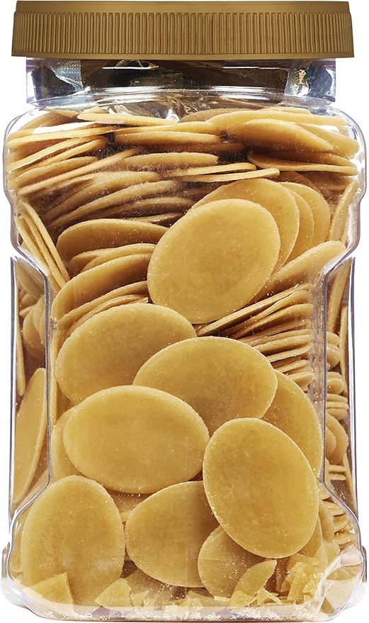 Rani Pani Puri Coins (Uncooked, Microwaveable Wheat Semolina Coins) 32oz (2lbs) 908g w/Pani Puri Masala (14-Spice Blend for Indian Spicy Water) 1.75oz (50g) ~ All Natural | Vegan | NON-GMO | Kosher