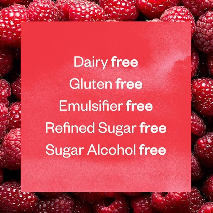 Floura Raspberry Rose Fruit-Forward Fiber Bars??High Fiber, Vegan, Gluten & Dairy Free, Low Calorie Healthy Snack Bars with Upcycled Produce for Gut Health [10 Pack]