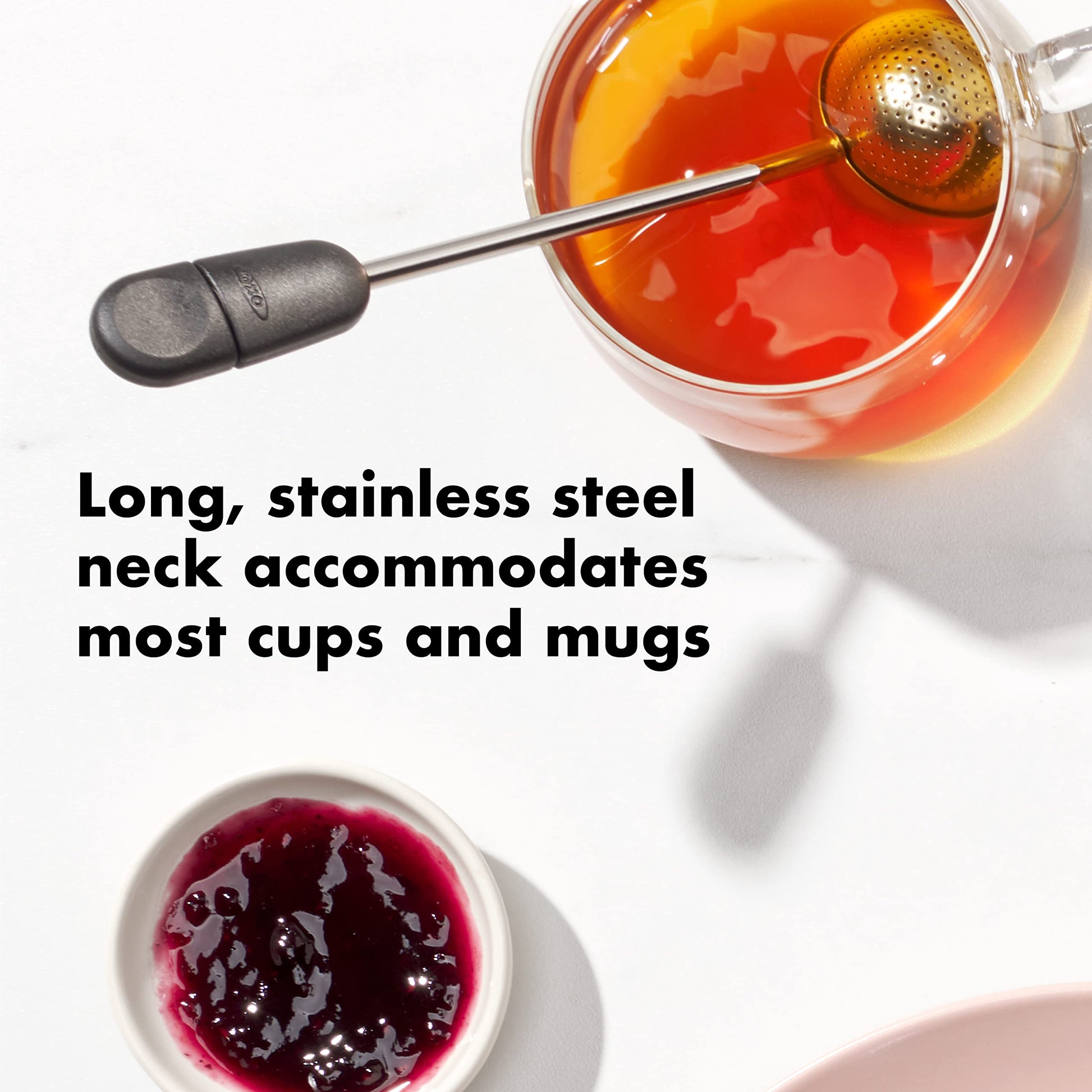 OXO Brew Twisting Ball Tea Infuser - Fine Mesh, Stainless Steel