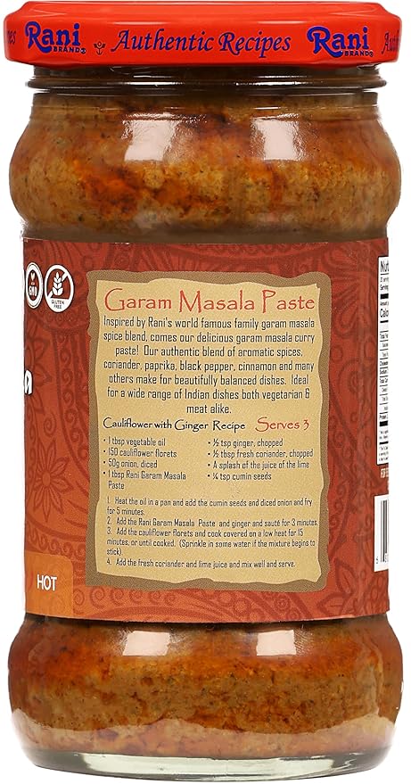 Rani Garam Masala Curry Spice Paste 10.5oz (300g) Glass Jar ~ No Colors | All Natural | NON-GMO | Kosher | Vegan | Gluten Free | Indian Origin