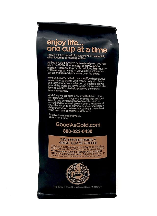 Jamaican Me Crazy Coffee Beans, Flavored Whole Bean, 12 Oz Good As Gold Coffee Roasters