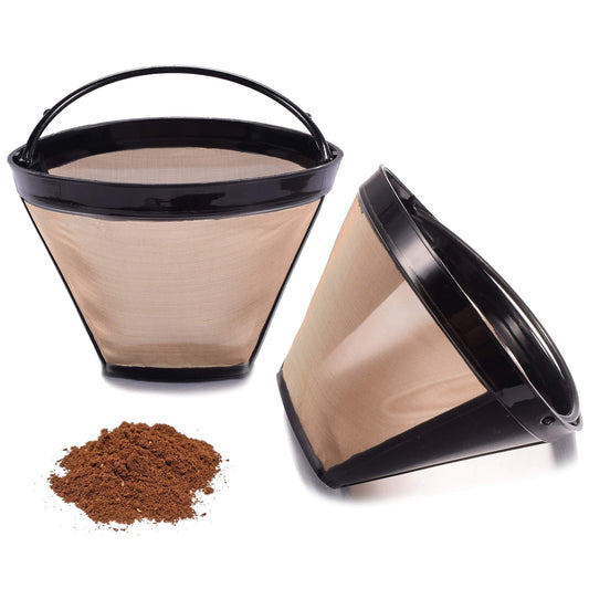 Reusable No.4 Cone Coffee Maker Filters for Ninja Coffee Bar Brewer Replacement Permanent Basket