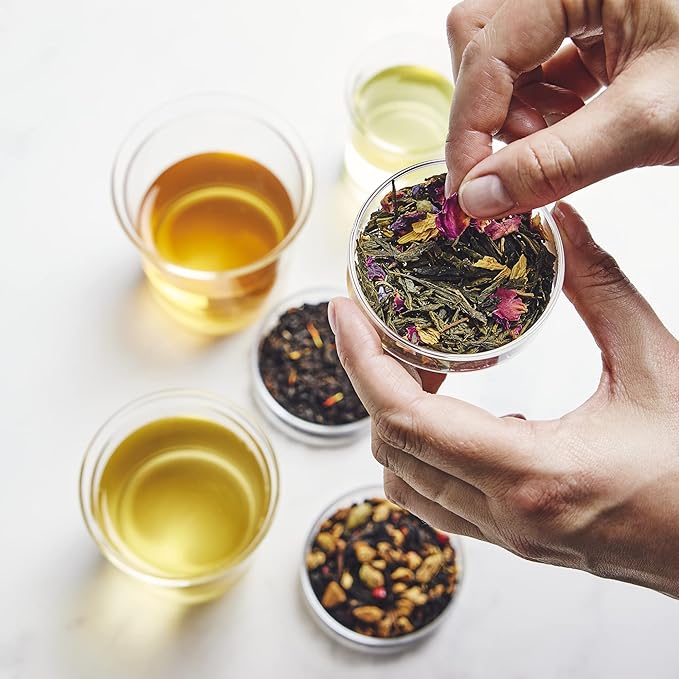 Palais des Th챕s - Organic Scandinavian Wellness Caffeine-Free, Herbal Tea for Natural Defenses with Birch, Sea Buckthorn, Cranberry, and Bilberry - 3.5oz Loose Leaf Metal Gift Tin, Serves 20-25 Cups