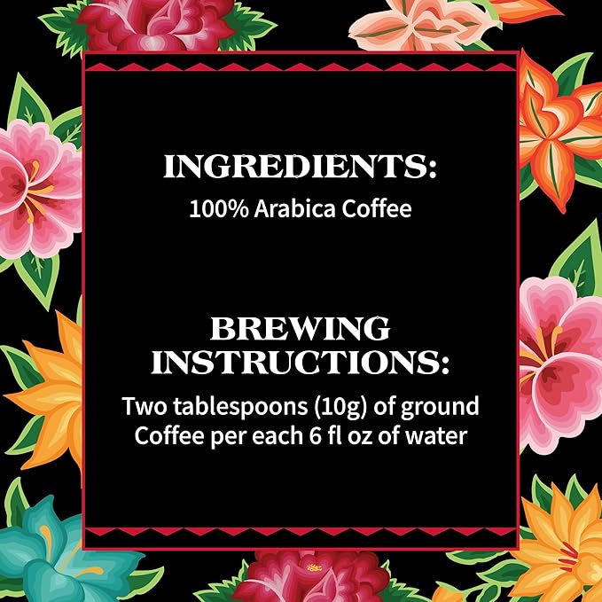 Caf챕 Mexicano - Oaxaca Reserve Ground Coffee - Specialty Arabica Coffee Sourced from Mexico - 12 oz. Bag