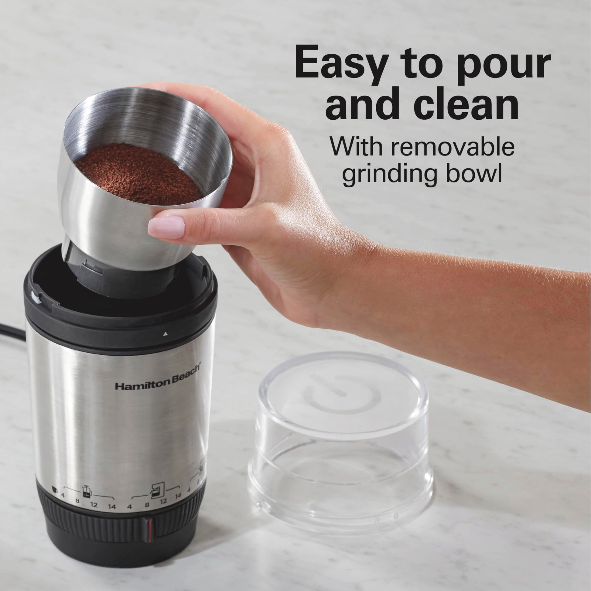 Hamilton Beach Custom Grind Electric Coffee Grinder For Up To 14 Cups