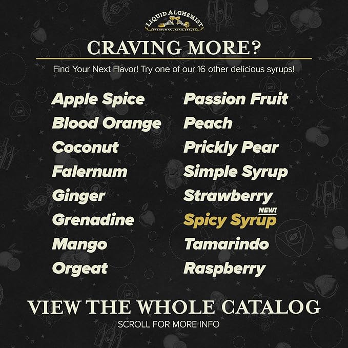 Liquid Alchemist Spicy Habanero Infused Simple Syrup for Cocktails – Real Ingredients Make our