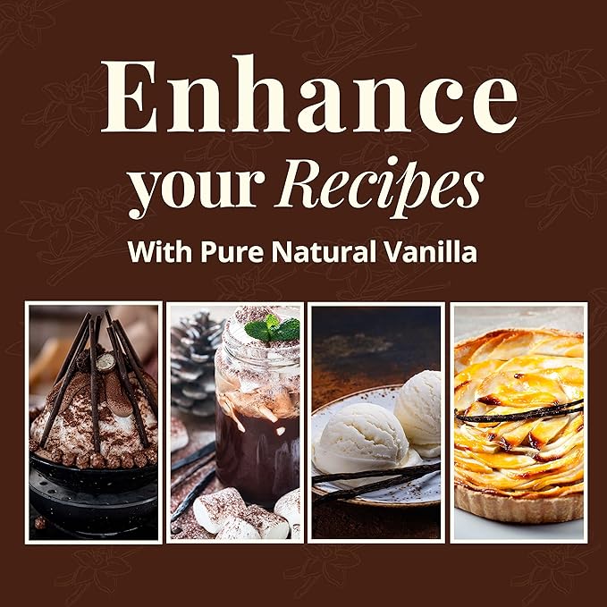Bulk Vanilla Beans Grade A+, 2 Lb. Whole Vanilla Beans for Making VanillaExtract, Icecream, Baking and Desserts, Non GMO. by Akshit